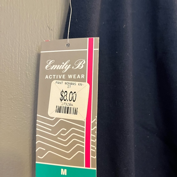 NWT Emily B Navy Blue Sweatpants M - Picture 5 of 6